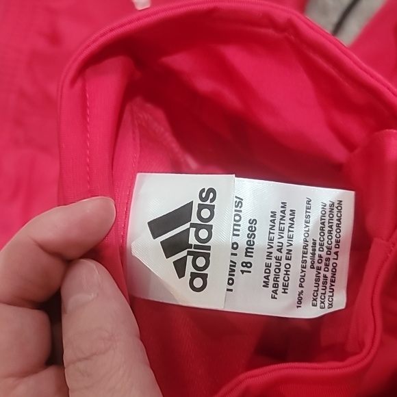 Adidas track suit pink toddler girls,18months - Picture 4 of 5
